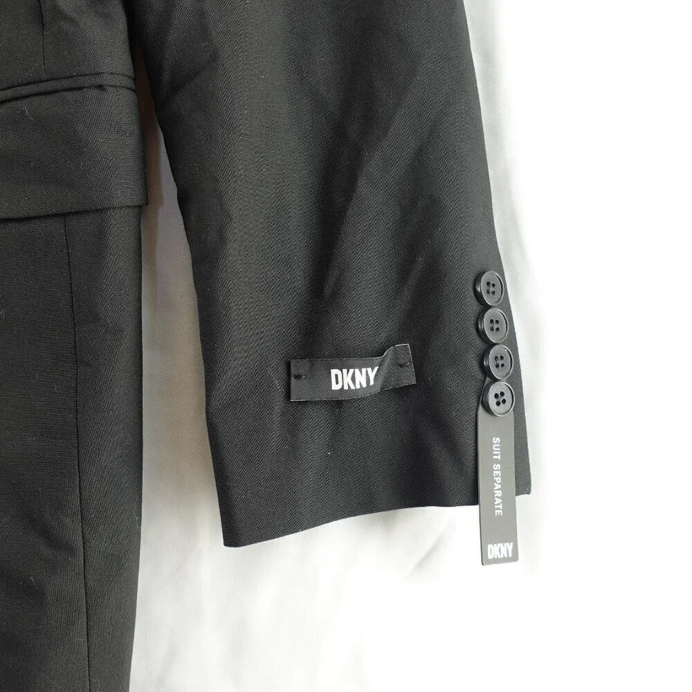 Men's DKNY Suit Jacket Blazer Business Casual Black size 40L NEW $360